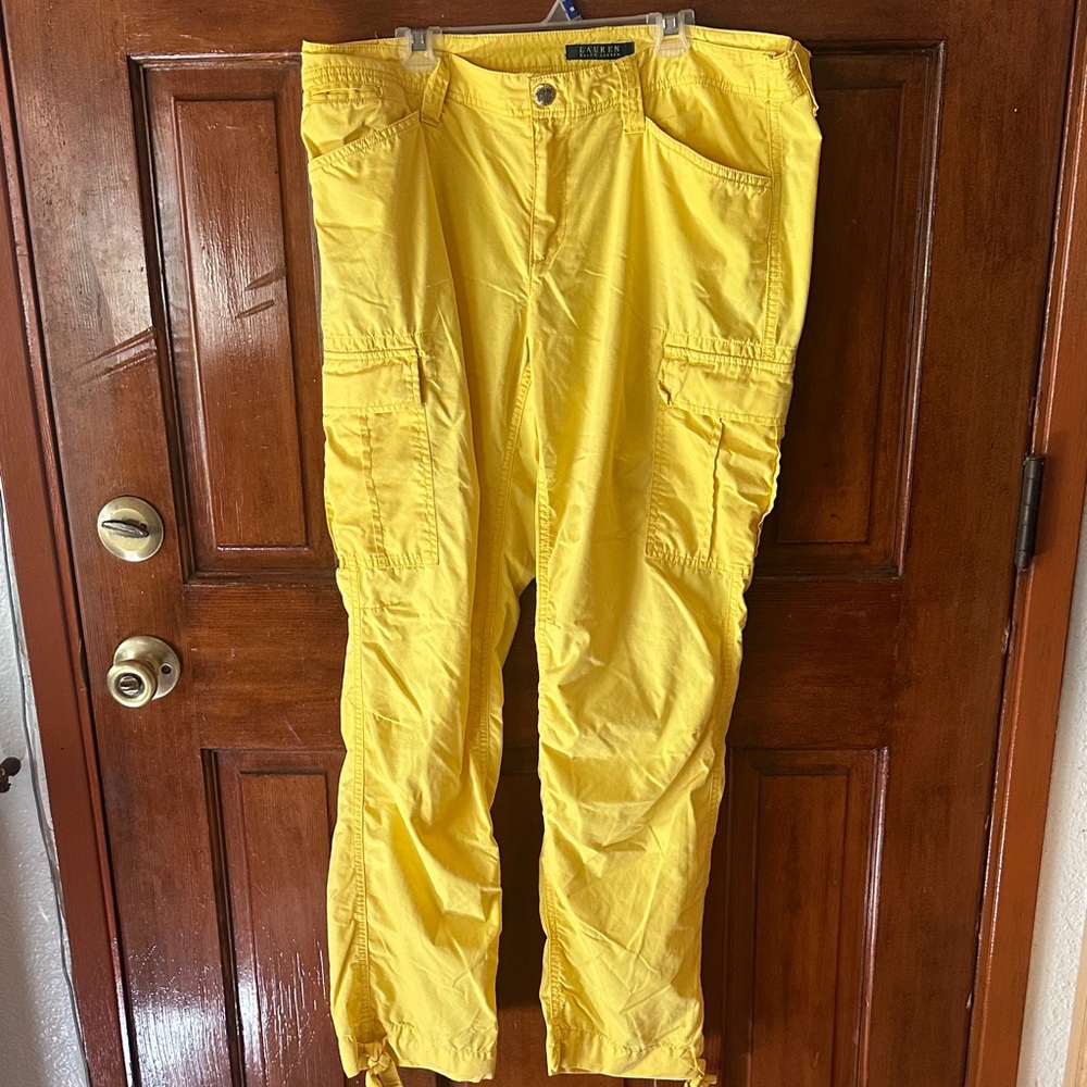 Ralph Lauren Yellow Cargo Pants